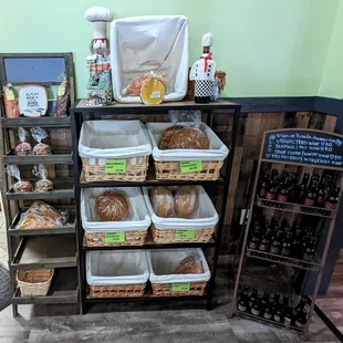 These are bread and bakery items you can purchase.  Photo taken September 25, 2022.