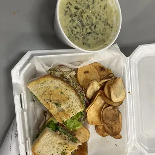 Lunch breadbox club on sourdough add sprouts my favorite