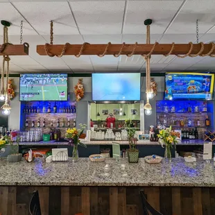 This is a view of the bar area.  Photo taken September 25, 2022.