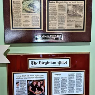 These are some additional stories in The Virginian Pilot for the restaurant from 2005 and 2019.  Photo taken September 25, 2022.