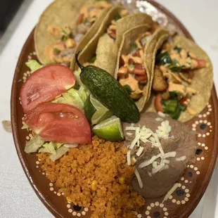 Playa taco plate