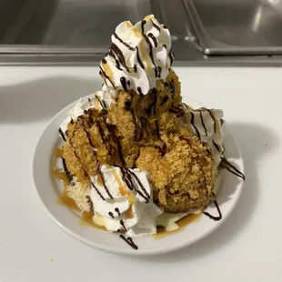 Deep fried ice-cream