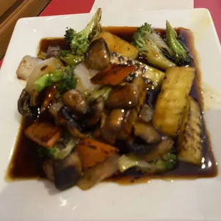 Vegetables in teriyaki sauce