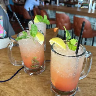 Strawberry watermelon margaritas