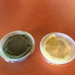 Wheatgrass juice with lemon