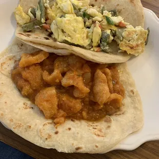 Jalapeño Napoles and and egg  Chicharon and bean