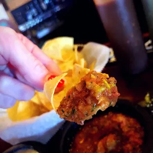 Up Close Fire Roasted Salsa!