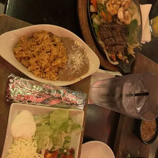 STEAK AND SHRIMP FAJITA
