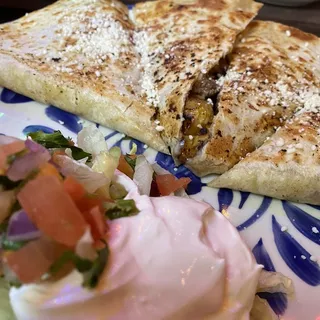STEAK AND SWEET PLANTAINS QUESADILLA