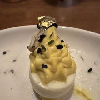 BLUE CRAB DEVILED EGGS