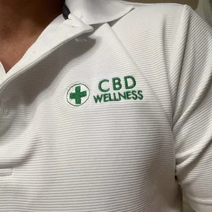 Love our CBD wellness logo! Embroidery is perfect