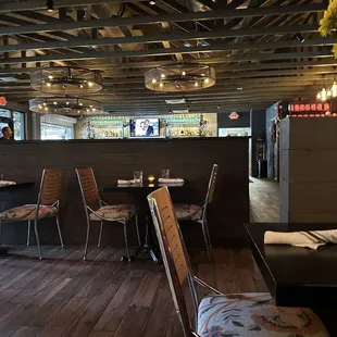 the dining area