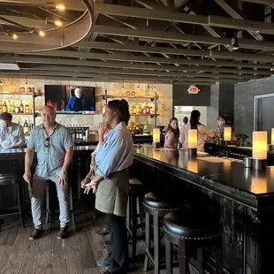 Expansive bar area and full bar!