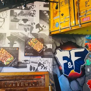 Interior decor of dining area