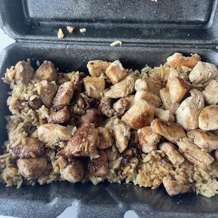 grilled chicken and rice with no veggies