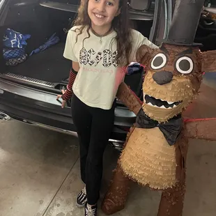 Thats a BIG Freddy Fazbear!! Super prices too. Look forward to coming again.