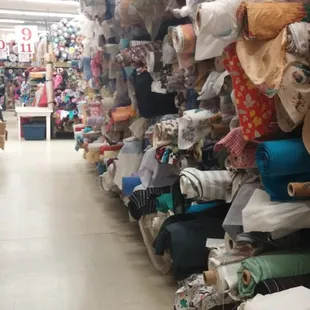 Tons and tons of fabric....