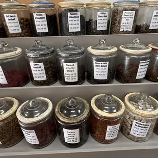 a variety of food items