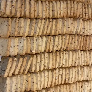 a stack of cookies