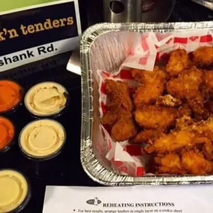 Party food w/4 different dipping sauces !