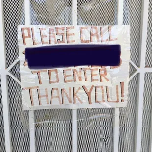 ON FRONT DOOR