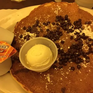 Chocolate chip pancakes