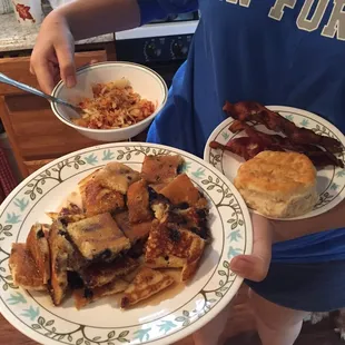 We got take out, a huge amount of food!