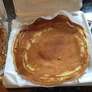 Pancakes-bigger than my hand!