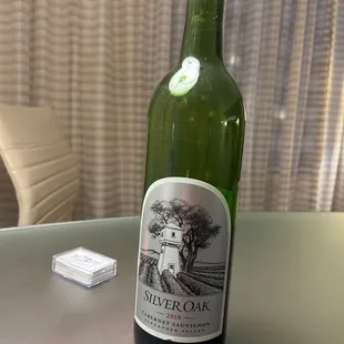 a bottle of silver oak