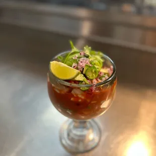 Mexican Shrimp Avocado Cocktail
