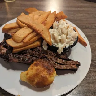 a plate of food on a table