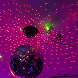 Disco ball in second room!!