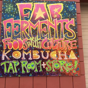 a sign on the side of a building