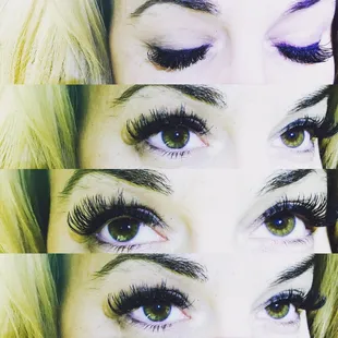 Full Set synthetic - All D curls!! Lashes by Denise