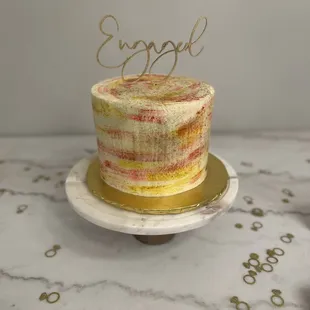 Engagement party cake