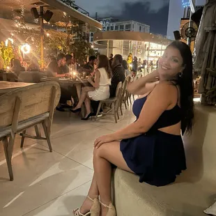 outside