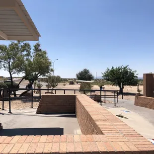 Outside view of the rest area.