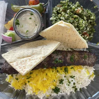 Spicy Kafta Kabob Wrap