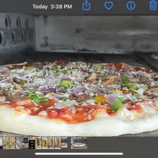 Deluxe Combo in the oven!!