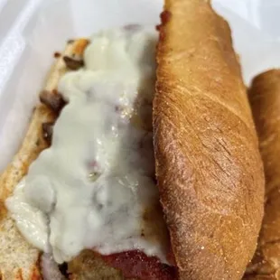 Meatball Parmigiana Sub