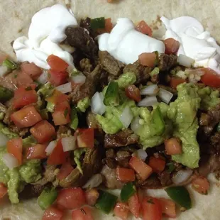 Carne asada burrito