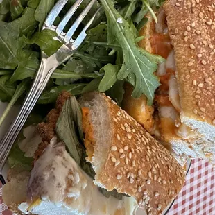 Chicken cutlet and provolone