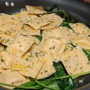 Butternut squash ravioli