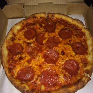 Small pizza was a little bigger than a personal size pizza