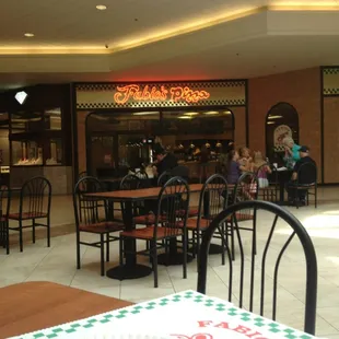 the inside of a restaurant