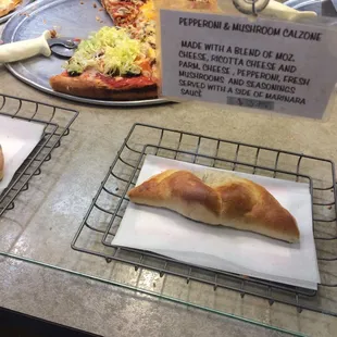 Calzones and unique slices galore.