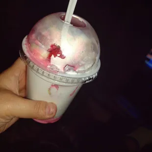 Fresas y plátanos con crema