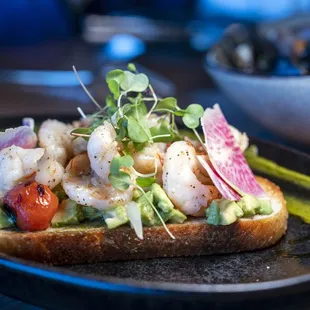 The Avocado Shrimp Toast