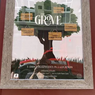 The center where they are located with hours and other businesses.