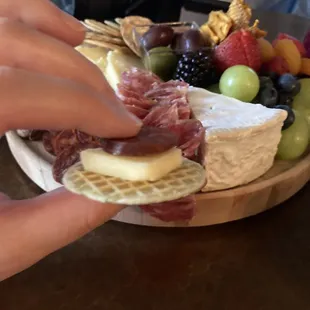 Mini charcuterie board
